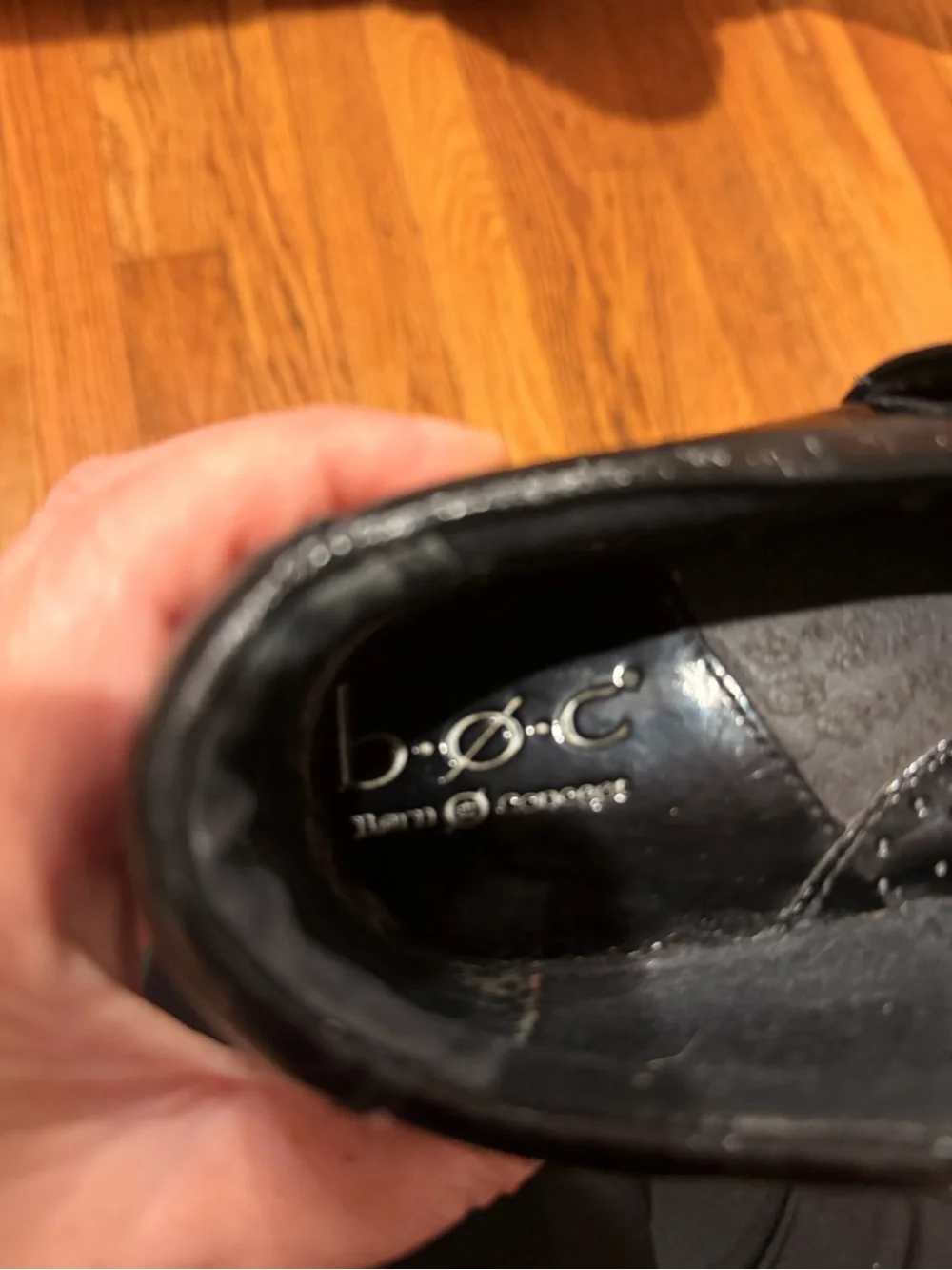 boc Black Shiny Slip-On Shoes